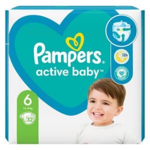 Pampers Πάνες Active Baby No6 32τεμ. 13-18kg