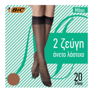 BIC Mibas Καλτσάκι 20den Καραμελέ 2 Ζεύγη