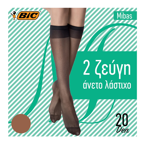 Συσκευασία BIC Mibas με 2 ζεύγη καλτσάκια 20 den