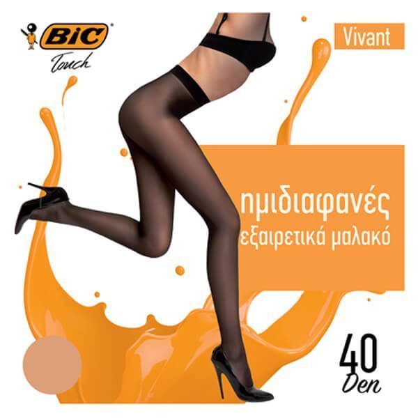 BIC Καλσόν Vivant 40den Xlarge Μελί