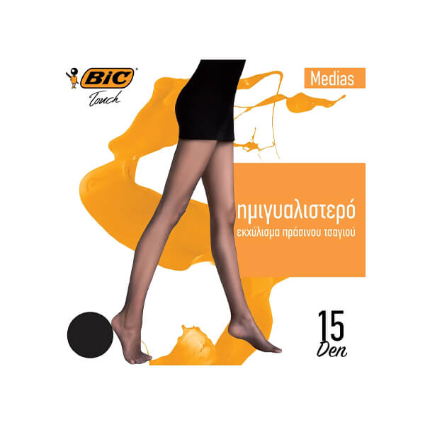 BIC Καλσόν Medias 15 Den (Large) Μαύρο