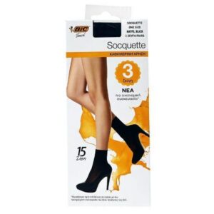 BIC Καλτσάκι Socquette 15den One Size Μαύρο