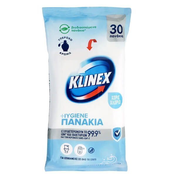 Klinex Υγρά Πανακια - 30τεμ. Φρεσκάδα Ωκεανού