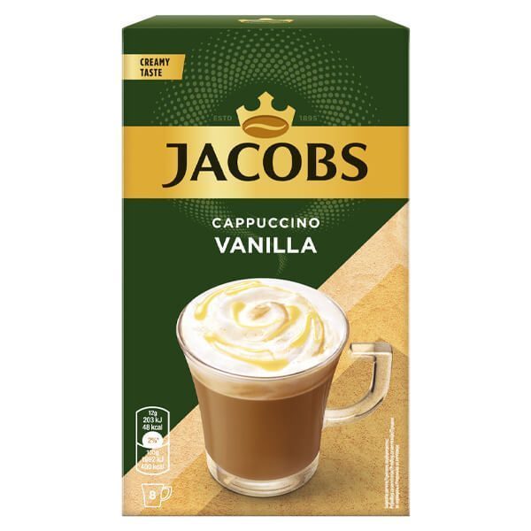 Jacobs Cappuccino Βανίλια - 8τεμ. x 12gr.