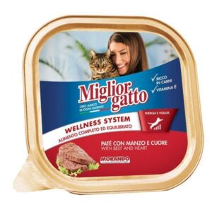 Miglior Γατοτροφή Pate 100gr (Βοδινό-Καρδιά)