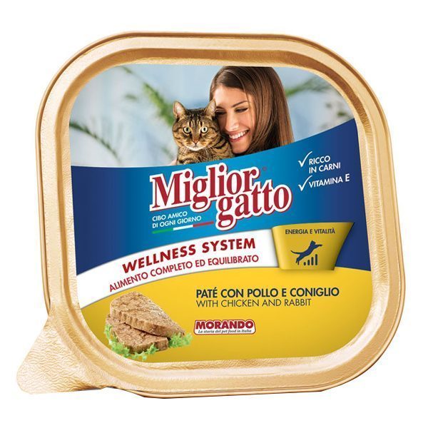 Miglior Γατοτροφή Pate 100gr (Κοτόπουλο-Κουνέλι)
