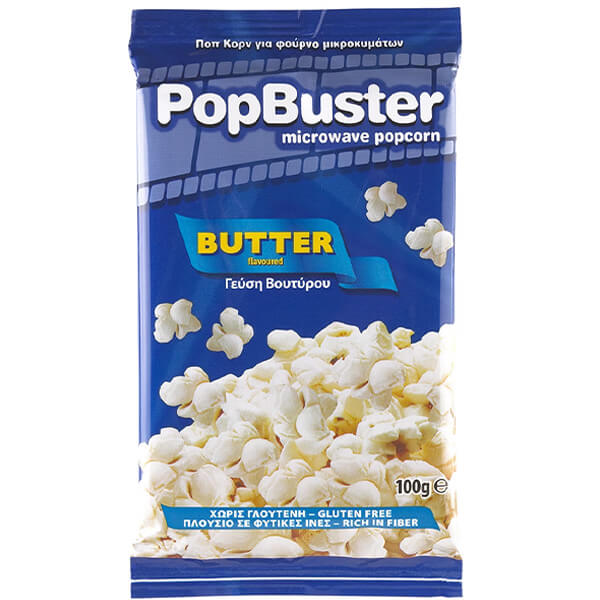 Popbuster Pop Corn Βούτυρο 100gr