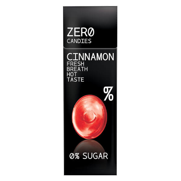 Zero Καραμέλες 32gr x 12τεμ (Κανέλα 0% Ζάχαρη)