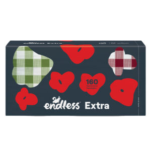 ENDLESS Χαρτοπετσέτα Extra 160τεμ. (2 Pack) Καρό