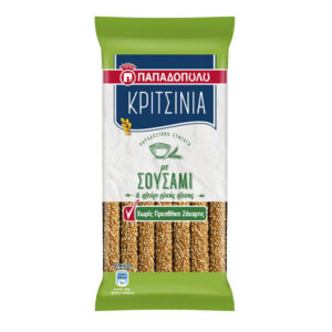 Παπαδοπούλου Κριτσίνια Χωρίς Ζάχαρη 170gr (Σουσάμι)