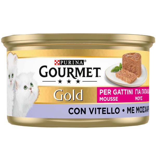 Gourmet Gold Γατοτροφή 85gr - Μοσχάρι Mousse