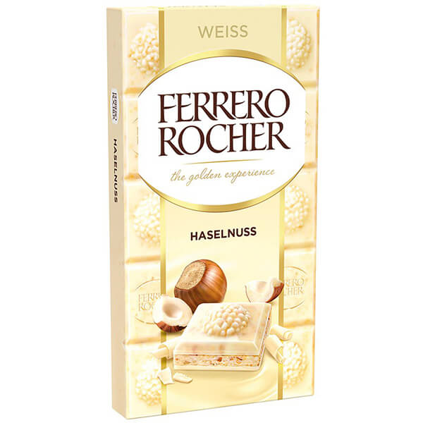Ferrero Rocher Σοκολάτα Λευκή 90gr