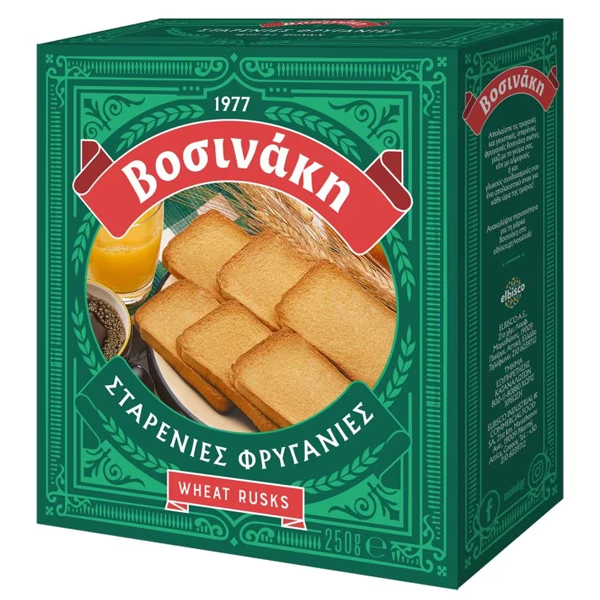 Βοσινάκη Φρυγανιά Σίτου 250gr