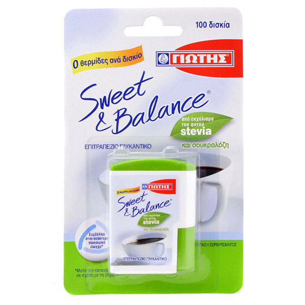 Γιώτης Sweet and Balance Γλυκαντικό Stevia Δισκία 6,5gr