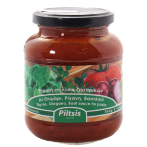 Piltsis Σάλτσα Ζυμαρικών 360gr - Θυμάρι & Ρίγανη & Βασιλικό
