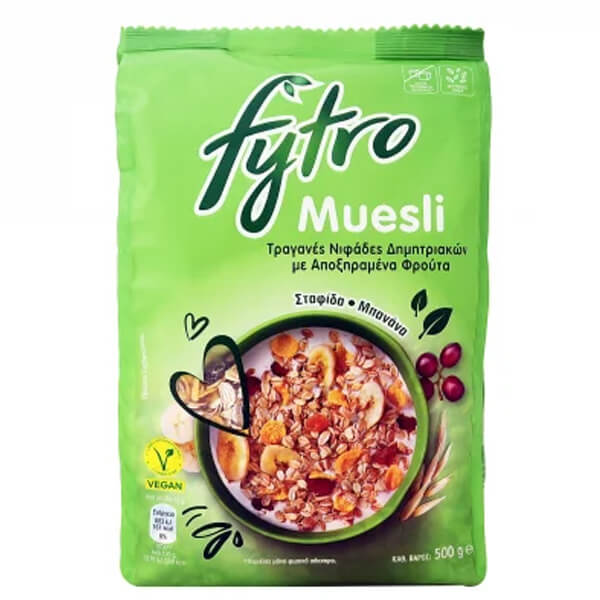 ΓΙΩΤΗΣ Fytro Μούσλι 500gr (Σταφίδα & Μπανάνα)