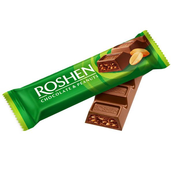 Roshen Μπάρα Σοκολάτας 29gr (Γάλακτος με Φυστίκια)
