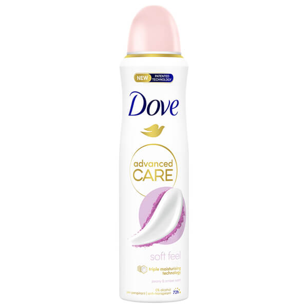 Dove Deo Spray Advanced 150ml Soft Feel Peony & Amber