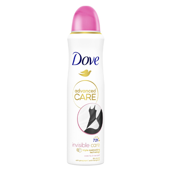 Dove Deo Spray Advanced 150ml (Invisible Care) (Water Lily & Rose)