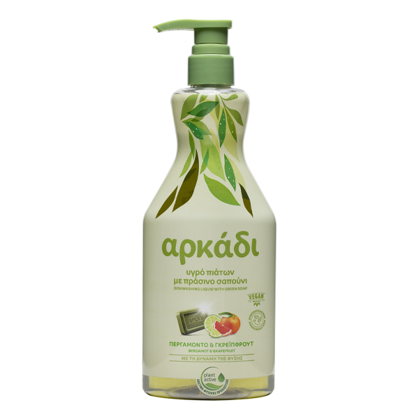 Αρκάδι Υγρό Πιάτων 550ml (Περγαμόντο & Γκρέιπφρουτ) Αντλία