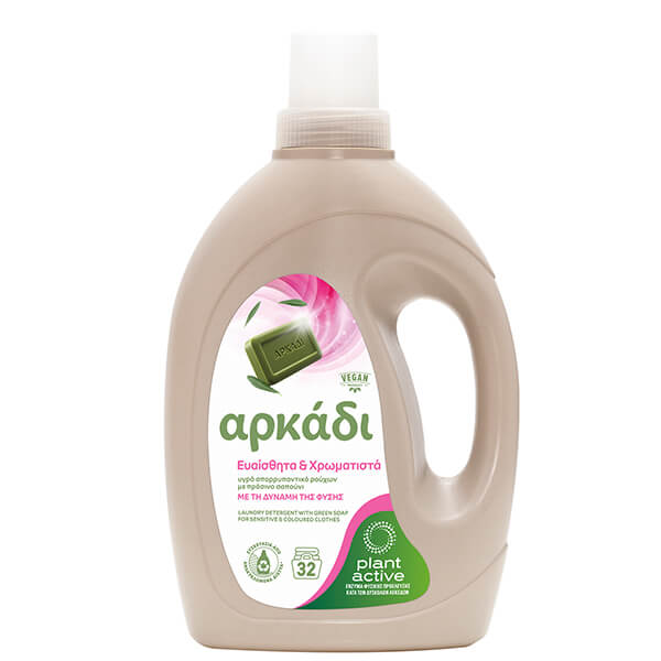 Αρκάδι Υγρό Πλυντηρίου Ρούχων (32μεζ.) 1,45lit - Sensitive & Color