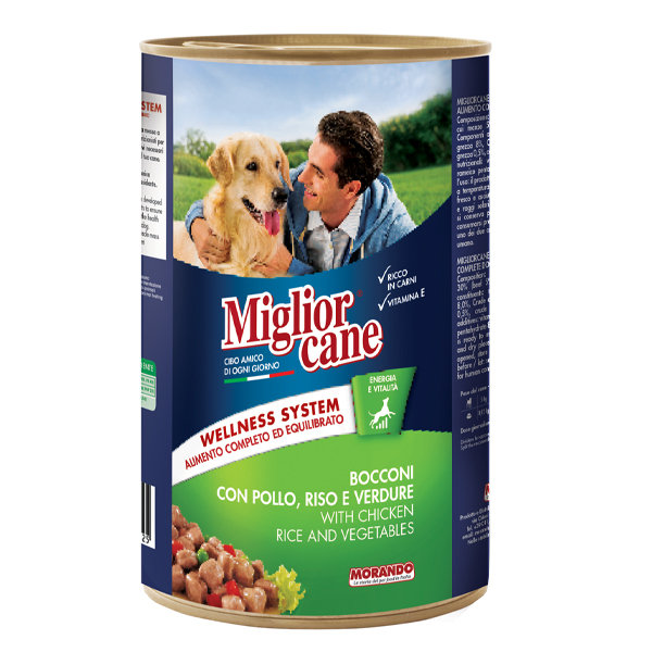 Miglior Σκυλοτροφή Κονσέρβα 1250gr (Κοτόπουλο-Ρύζι-Λαχανικά)
