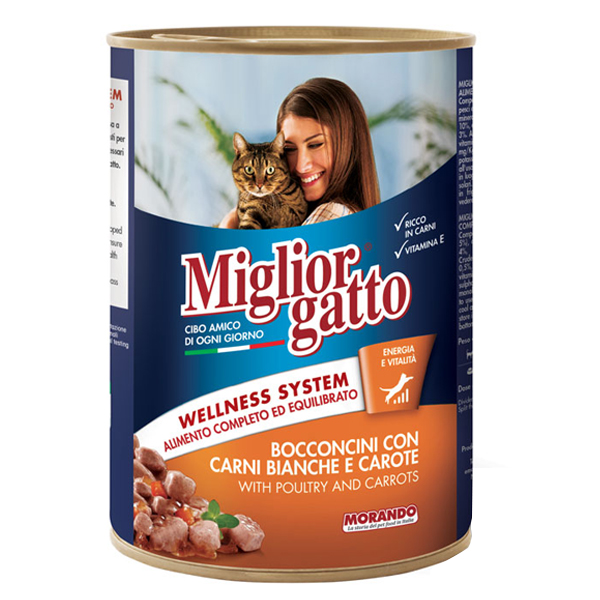 Miglior Γατοτροφή Κονσέρβα 405gr (Κοτόπουλο-Καρότα-Γαλοπούλα)