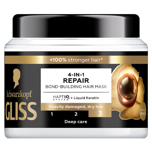 Gliss Μάσκα Μαλλιών Power 400ml (4 Σε 1 Repair)
