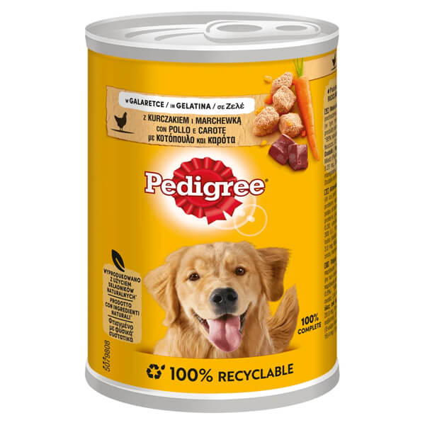 Pedigree Σκυλοτροφή Κονσέρβα 400gr - Κοτόπουλο & Καρότο