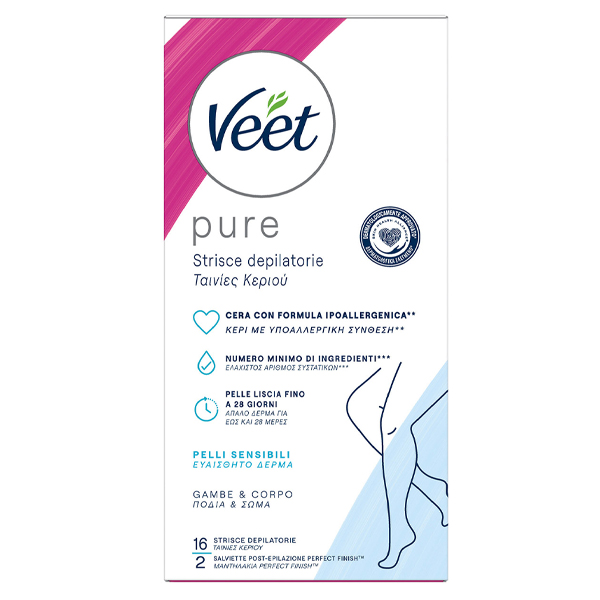 Veet Ταινίες Αποτρίχωσης (16τεμ.) - Σώμα / Πόδια