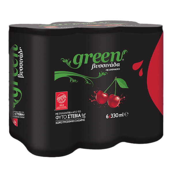 GREEN COLA Βυσσινάδα - 6x330ml
