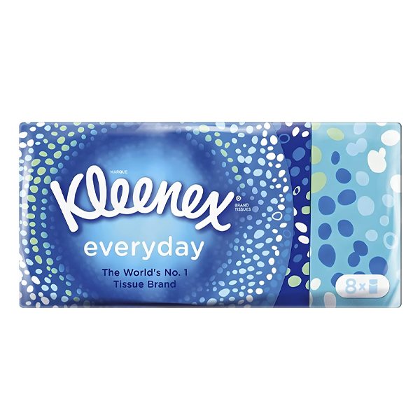 Kleenex Χαρτομάντηλα Τσέπης 8τμχ Everyday
