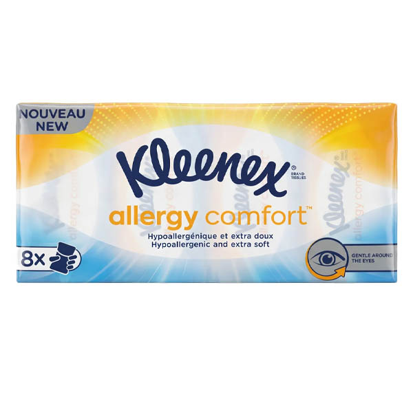 Kleenex Χαρτομάντηλα Τσέπης (8τεμ.) Allergy Comfort