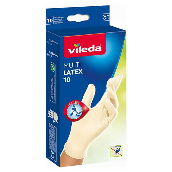 Vileda Γάντια Latex 10τεμ.