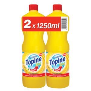 Topine Gel Ultra Παχύρρευστη Χλωρίνη Λεμόνι 2x1250ml