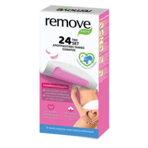 Remove Care Αποτριχωτικές Ταινίες Σώματος για Ευαίσθητη Επιδερμίδα 20τεμ