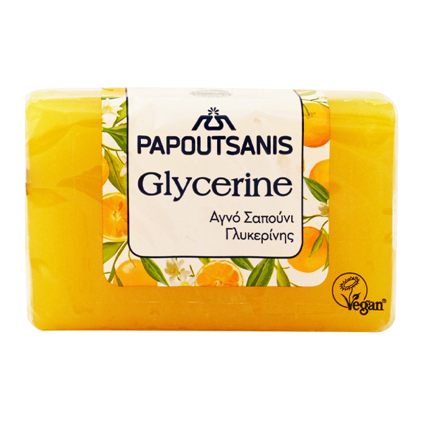 Παπουτσάνης Σαπούνι Γλυκερίνης 125gr (Κίτρινο)