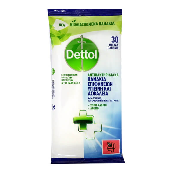 Dettol Μαντηλάκια 30τεμ