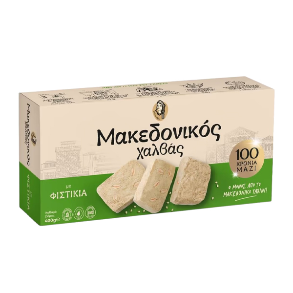 Μακεδονικός Χαλβάς 400gr (Με Φυστίκι)