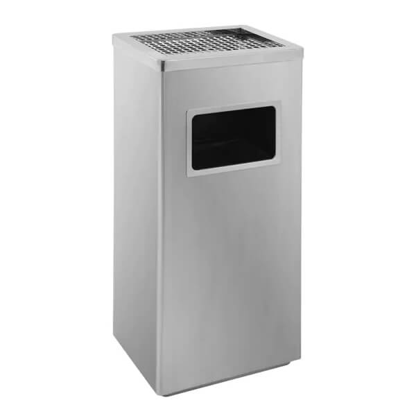 Χαρτοδοχείο-Σταχτοδοχείο ΙΝΟΧ Ματ 30x24x60,5hcm