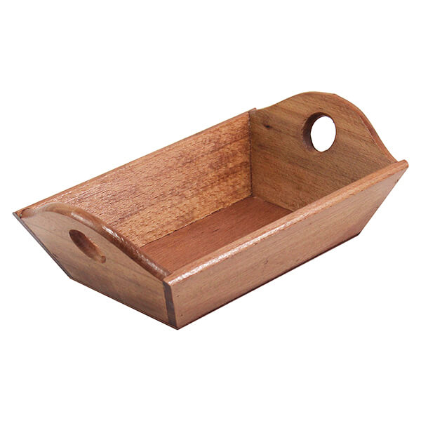 Ψωμιέρα Ξύλινη Σκαφάκι 29x18x6,5cm