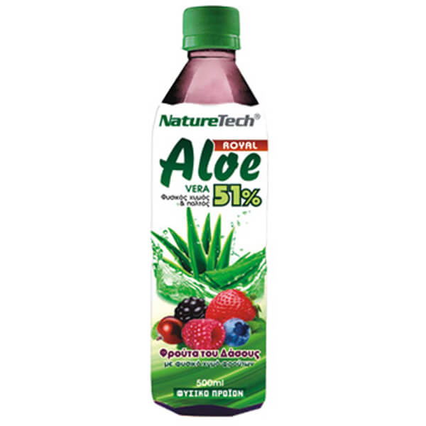 Nature Tech Aloe Vera Sugar Free 500ml (Forest Fruits)
