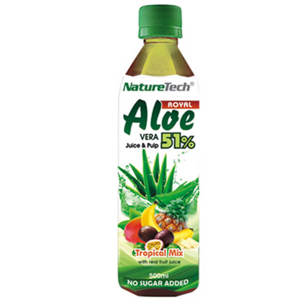Nature Tech Aloe Vera Sugar Free 500ml (Tropical Mix)