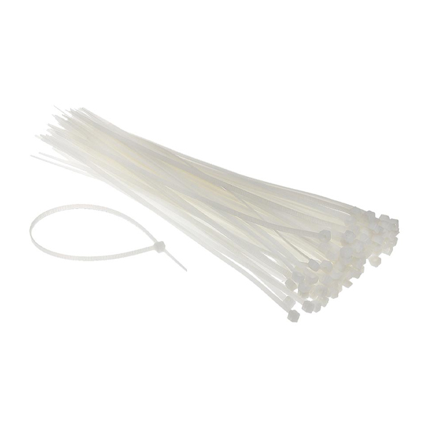 Eurolamp Δεματικά Tire Ups Λευκά 350x7,6 100τεμ