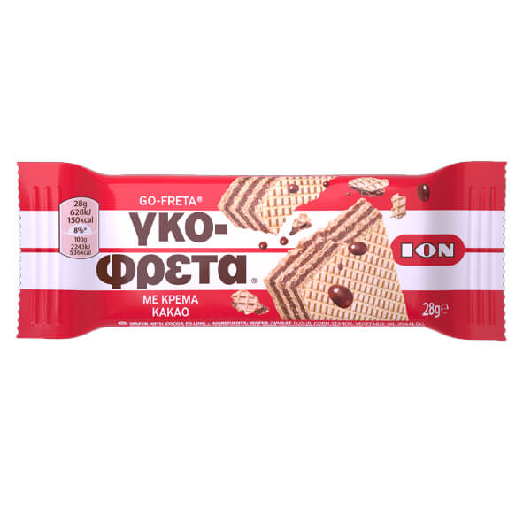 ΙΟΝ Γκοφρέτα Κρέμα Κακάο 20x28gr