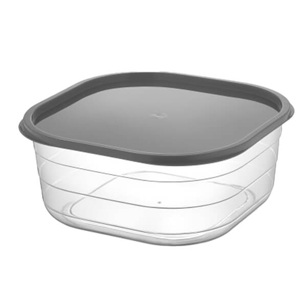 TNS Μπολ Πλαστικό Τετράγωνο Με Καπάκι 2,5lt