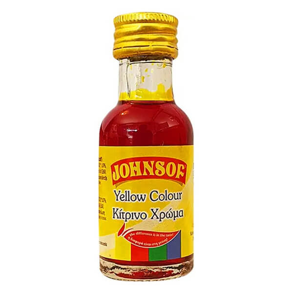 JOHNSOF Χρώμα Ζαχαροπλαστικής 28ml (Κίτρινο)