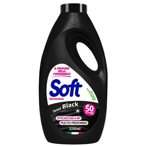 Soft Υγρό Πλυντηρίου 50μεζ. (2,25lt) Total Black