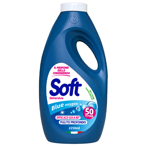 Soft Υγρό Πλυντηρίου 50μεζ. (2,25lt) - Blue Oxygen