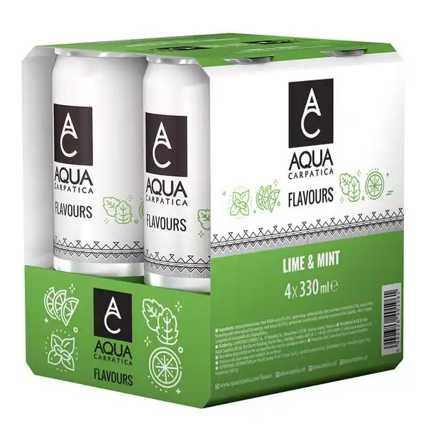 Aqua Carpatica (4x330ml) Lime & Menta